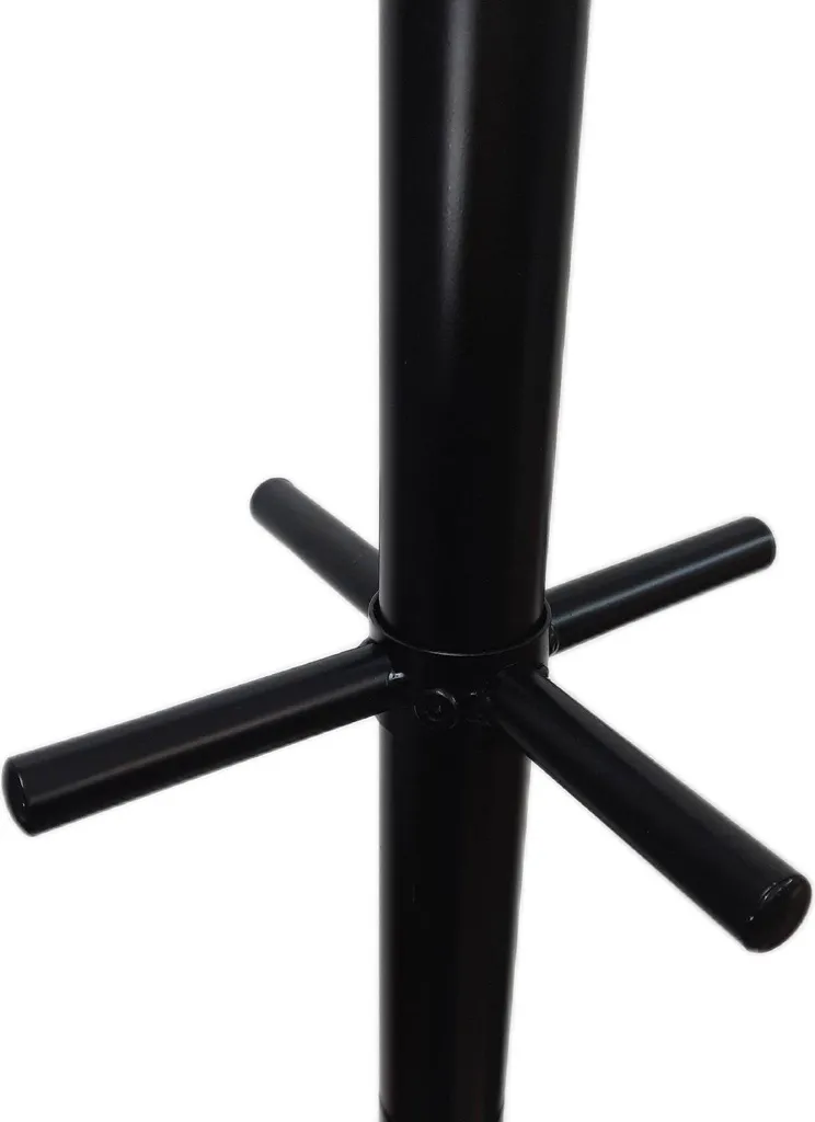 Portemanteau stable en métal noir 167 cm avec base carrée compacte