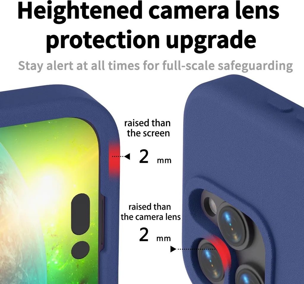Custodia Antiurto Per TECLAST T50 PRO | Cover Morbida In Silicone Per Bambini | Leggera E Antiscivolo | Blu Scuro