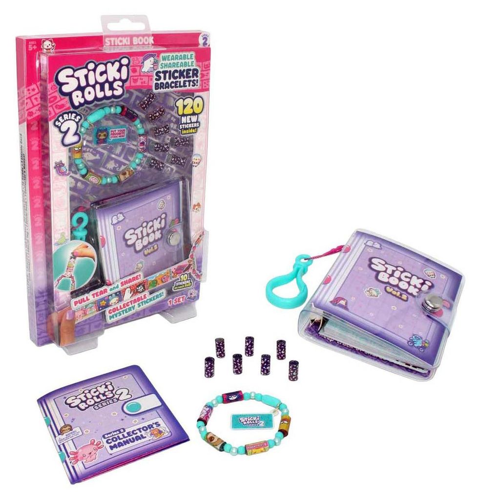 Jazwares Sticki-Buch und Armband mit 120 Aufklebern Produktbild 