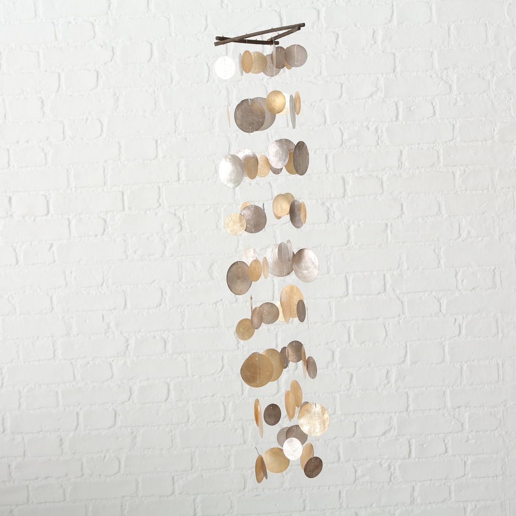 Windspiel Pepa - 100cm - Capiz braun Produktbild 8