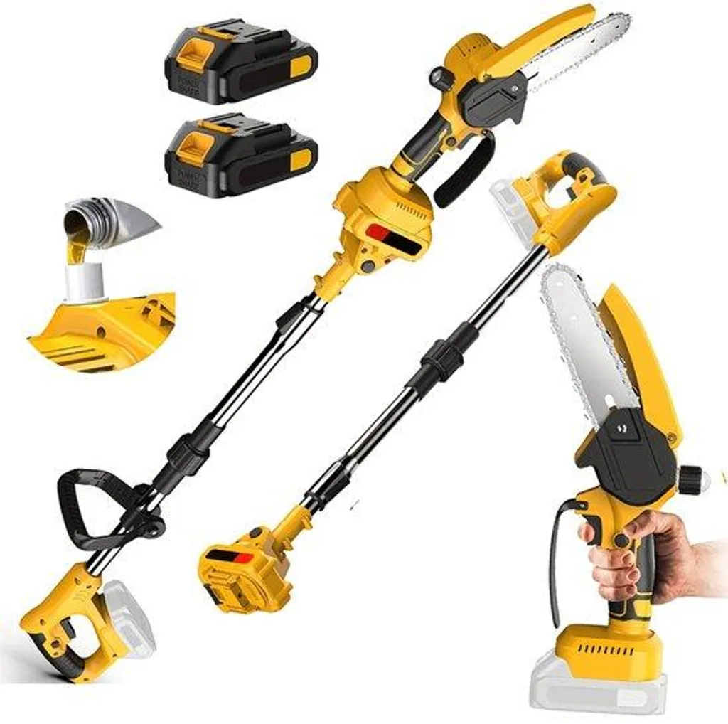 Scie télescopique 18V pour couper les branches hautes sans échelle