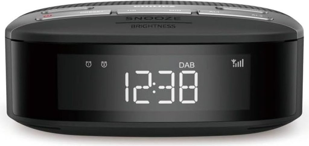 Philips TAR3505/12, Uhr, Digital, DAB, DAB+, FM, LCD, Weiß, Produktbild 