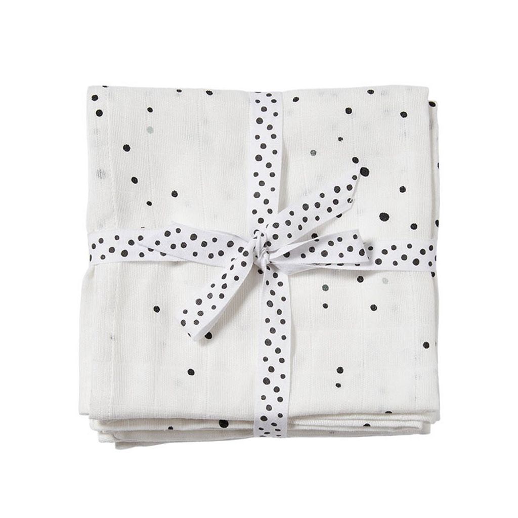 Done By Deer Dreamy Dots Wickeltuch White 2 Stück