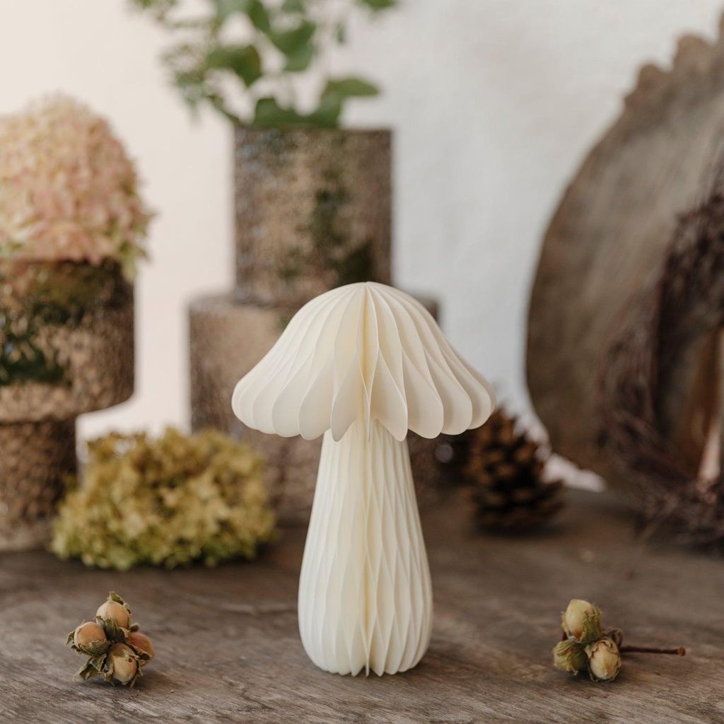 Pilz aus Papier - weiß: large