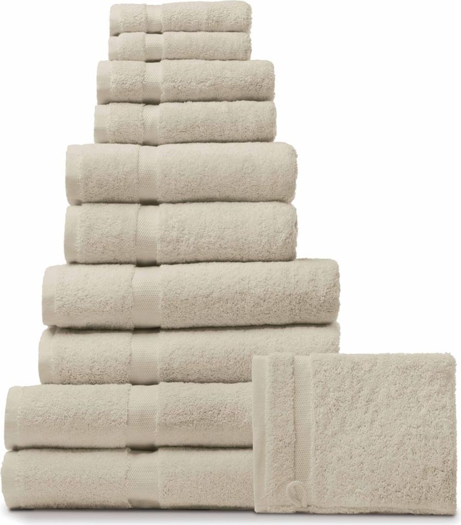 Rhomtuft Princess HANDTUCH 55 x 100 cm Farbe stone