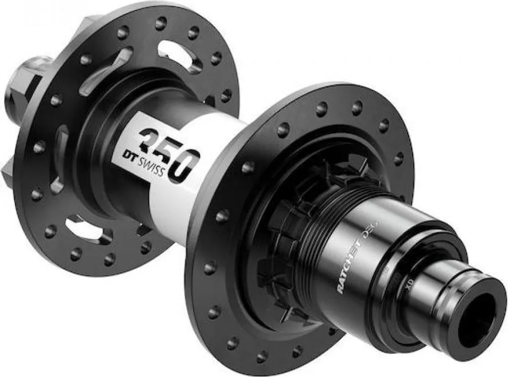 Moyeu arrière DT Swiss 350 DEG vtt 28 trous noir pour cassette Shimano