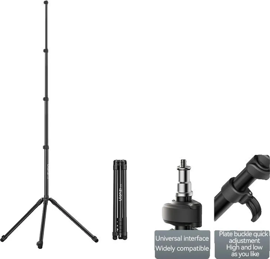 ULANZI T270 Stativo Luci 270cm | Treppiede Fotografico Regolabile in Alluminio