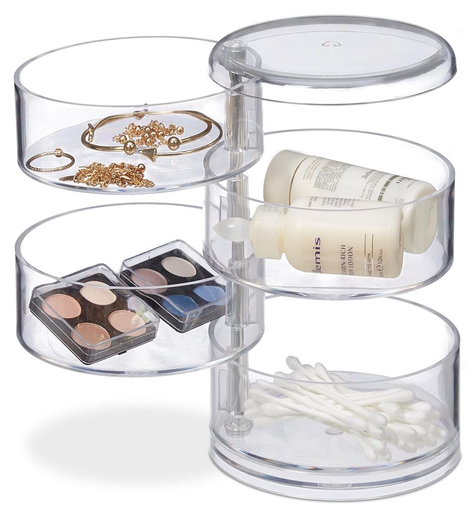 Kosmetik-Organizer, Kosmetikturm, Acryl, transparent