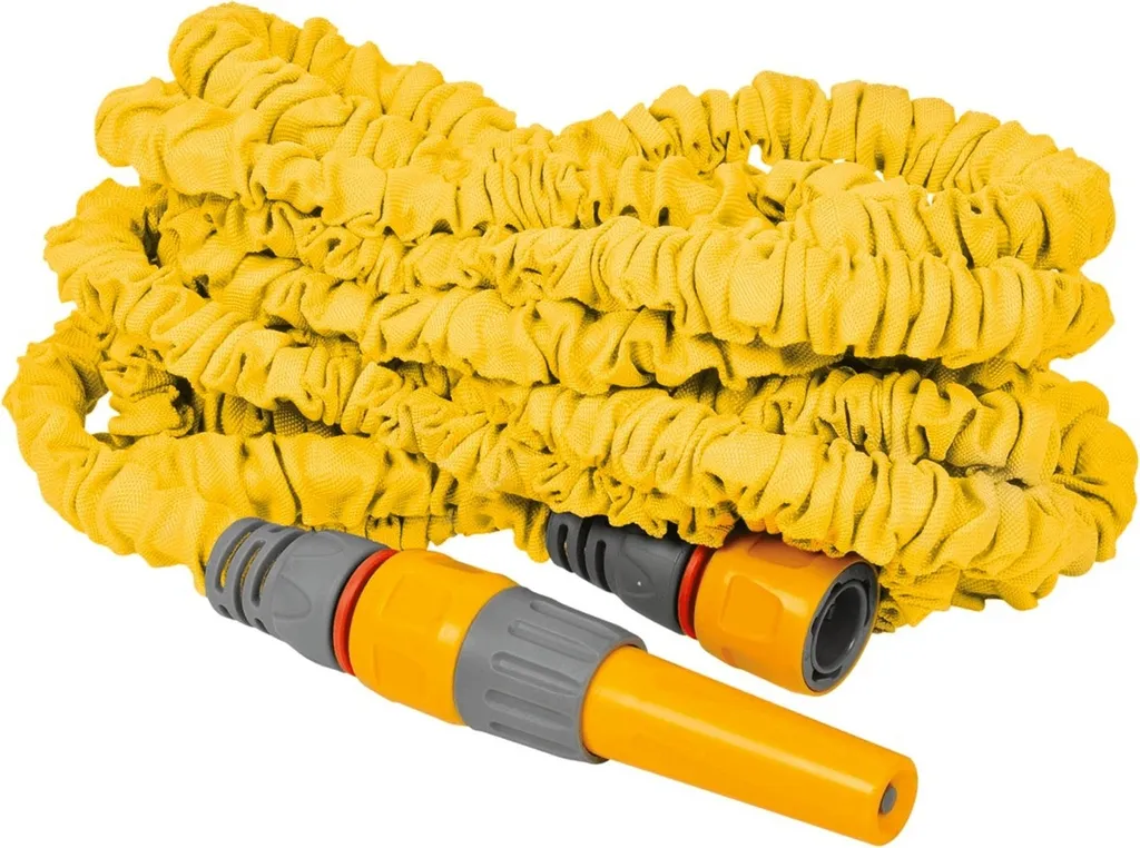 Tuyau rétractable robuste 7.5m PVC et polyester anti-nœud pour cour