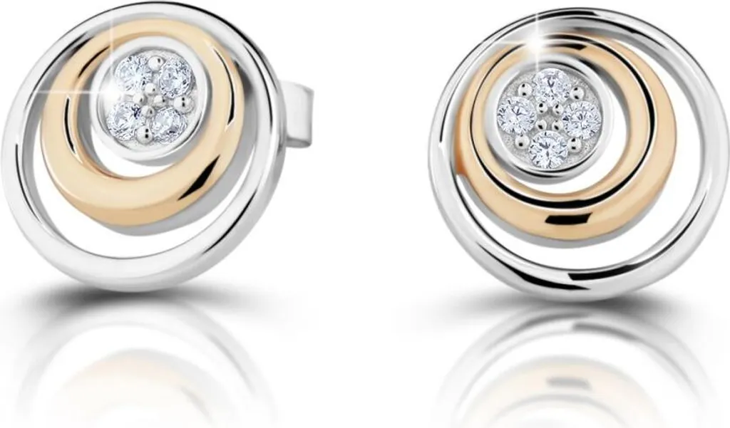 Boucles d'oreilles J234CZ-R Hypoallergéniques pour Oreilles Sensibles