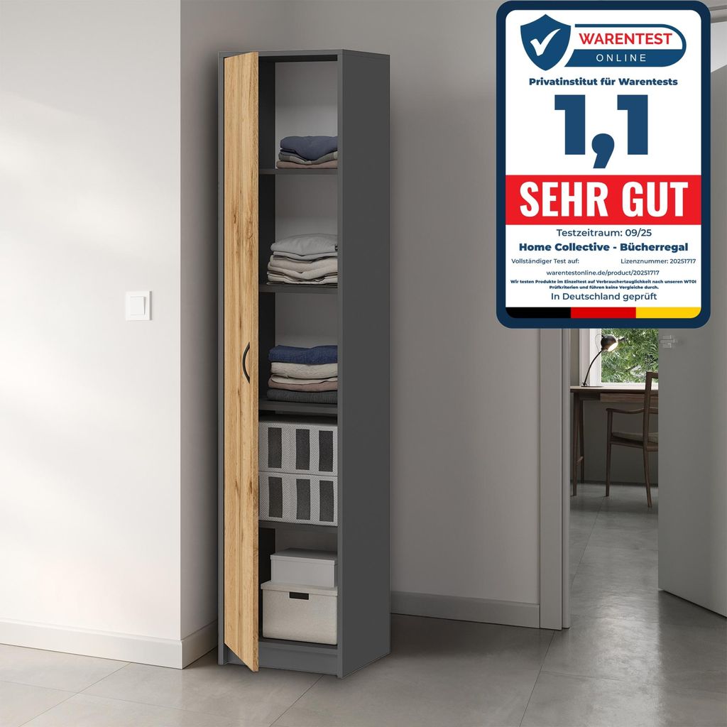 Bücherregal Kleiderschrank Regal 50 cm breit Schrank