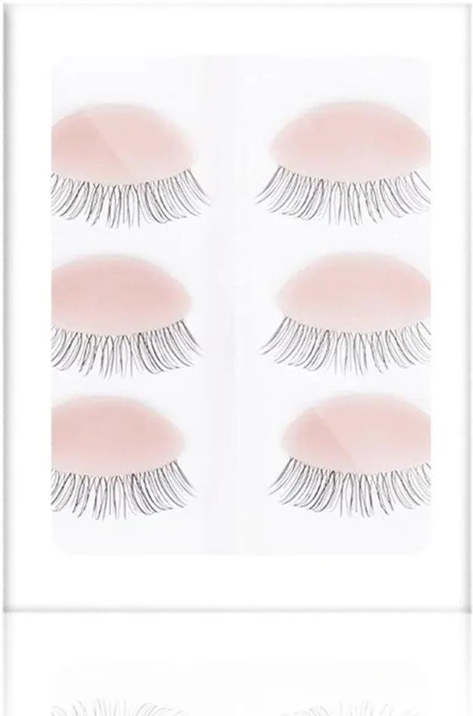 Kit de pratique pour extension de cils et maquillage avec cils silicone