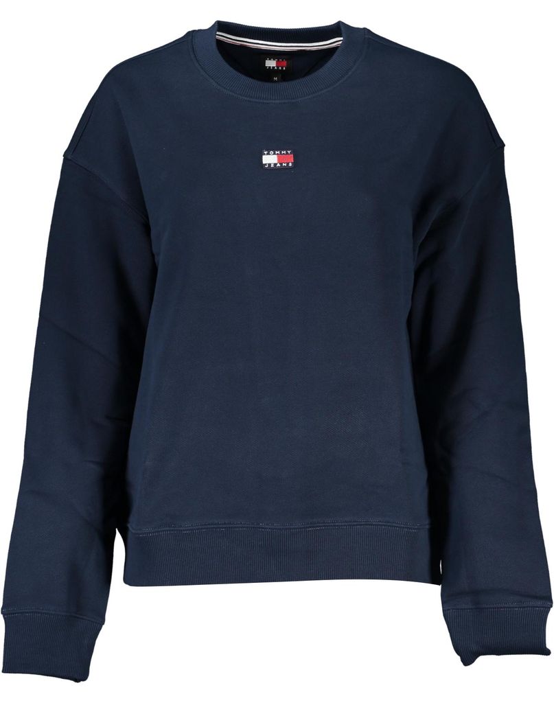 Nachhaltiges Damen-Sweatshirt Blau - Stickerei & Rundhals-Design