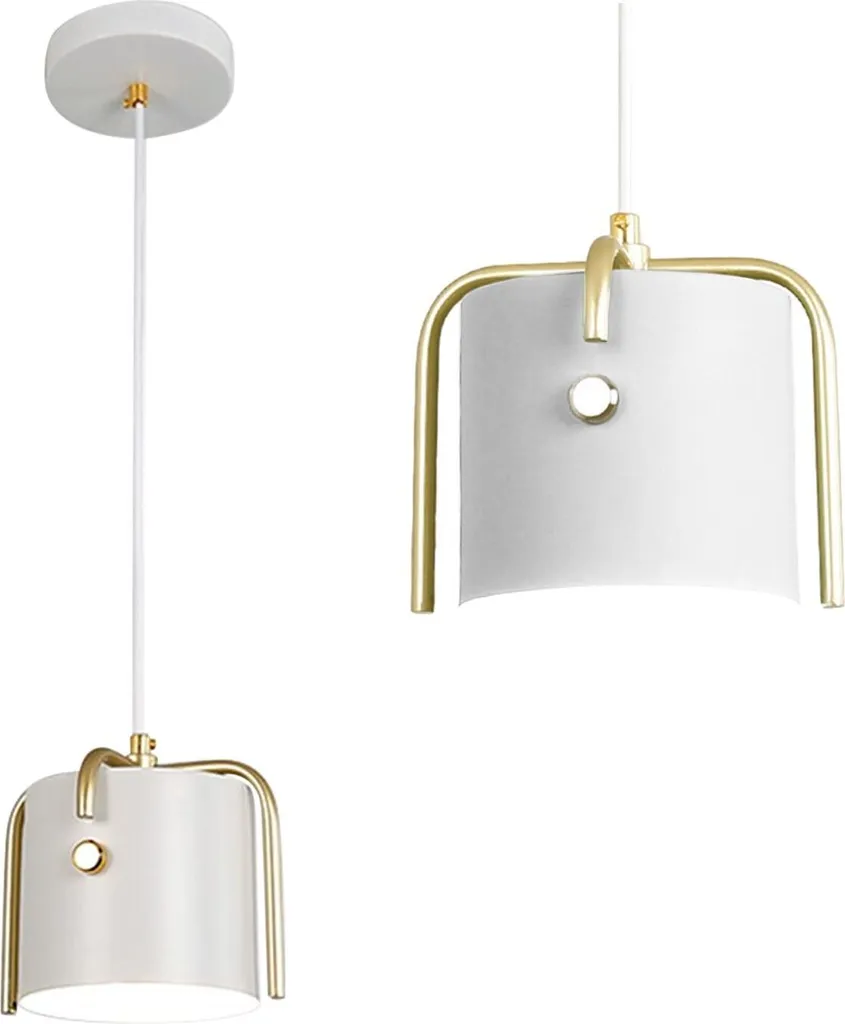 Suspension luminaire blanche moderne Toolight APP935-1CP en métal chic
