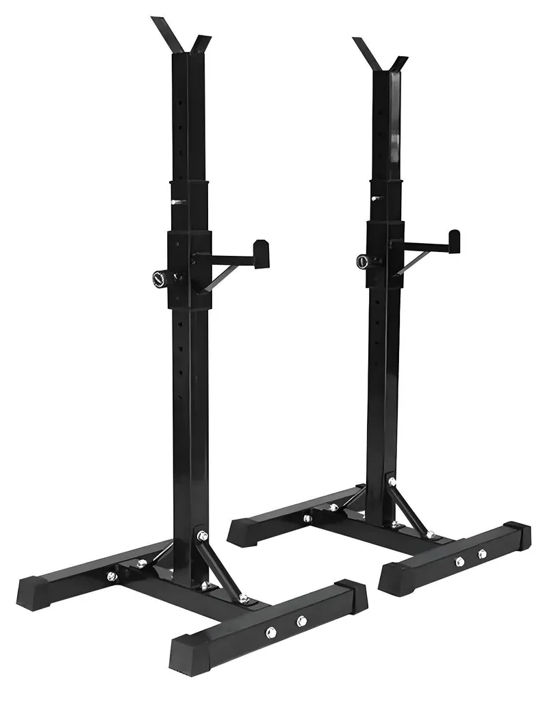 Support Haltères Stable et Sécurisé Charge 200kg Réglable Vert