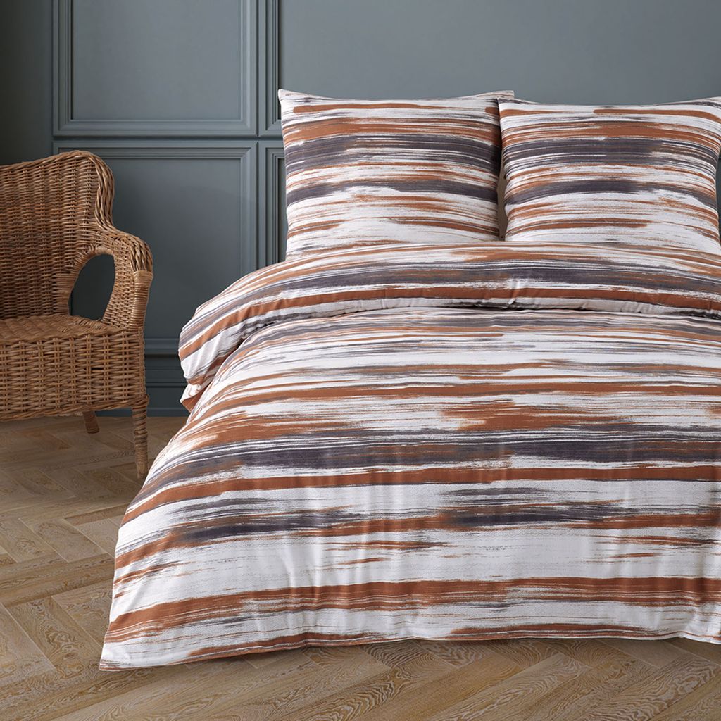 Buymax Bettwäsche Bettbezug 135x200 cm 4 teilig (2x Bettwäscheset + 2x Kissenbezug 80x80 cm) Deckenbezug Set 80% Baumwolle, 20% Polyester Reiss...