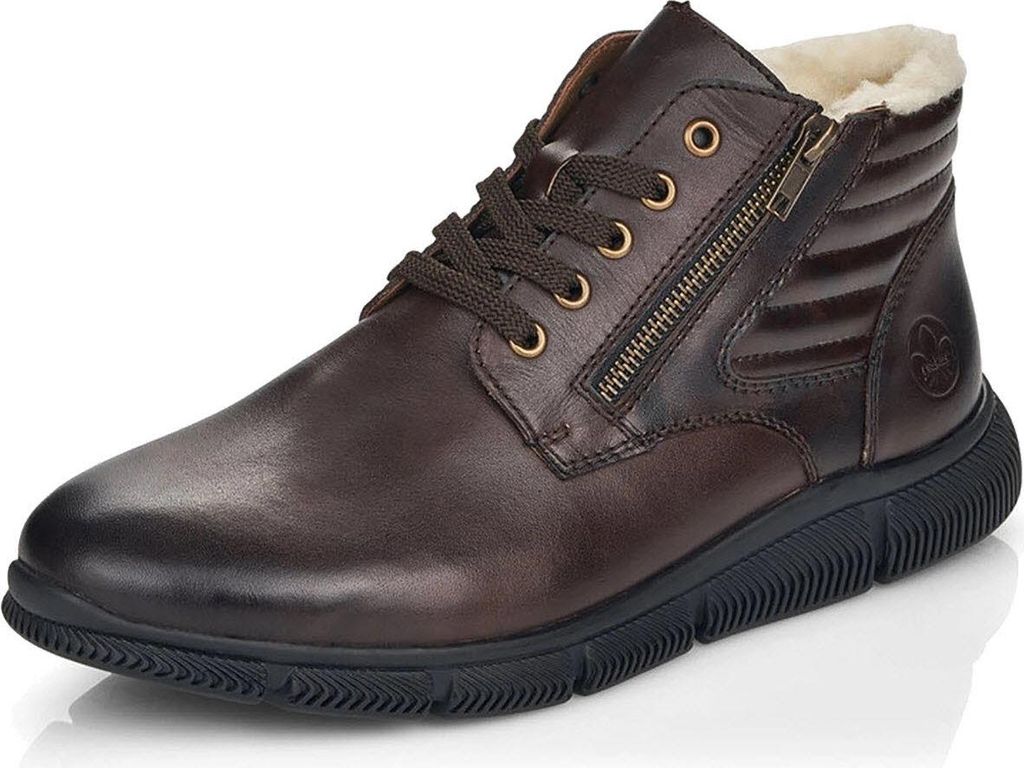 Rieker Herrenschuhe Stiefel Warmfutter Schnürstiefel Braun Freizeit, Schuhgröße:44 EU
