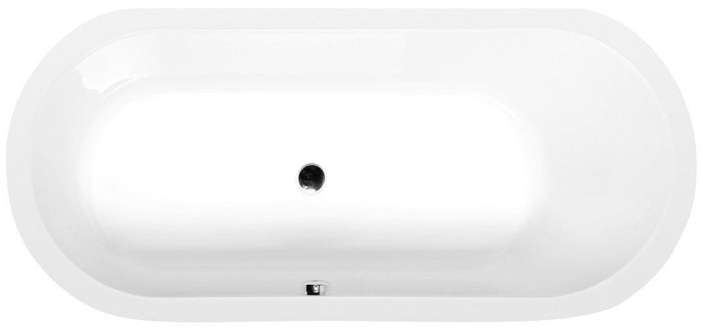 Einbau-Badewanne oval 165 x 75 x 64  cm, ASTRA Acryl 255 L Produktbild 