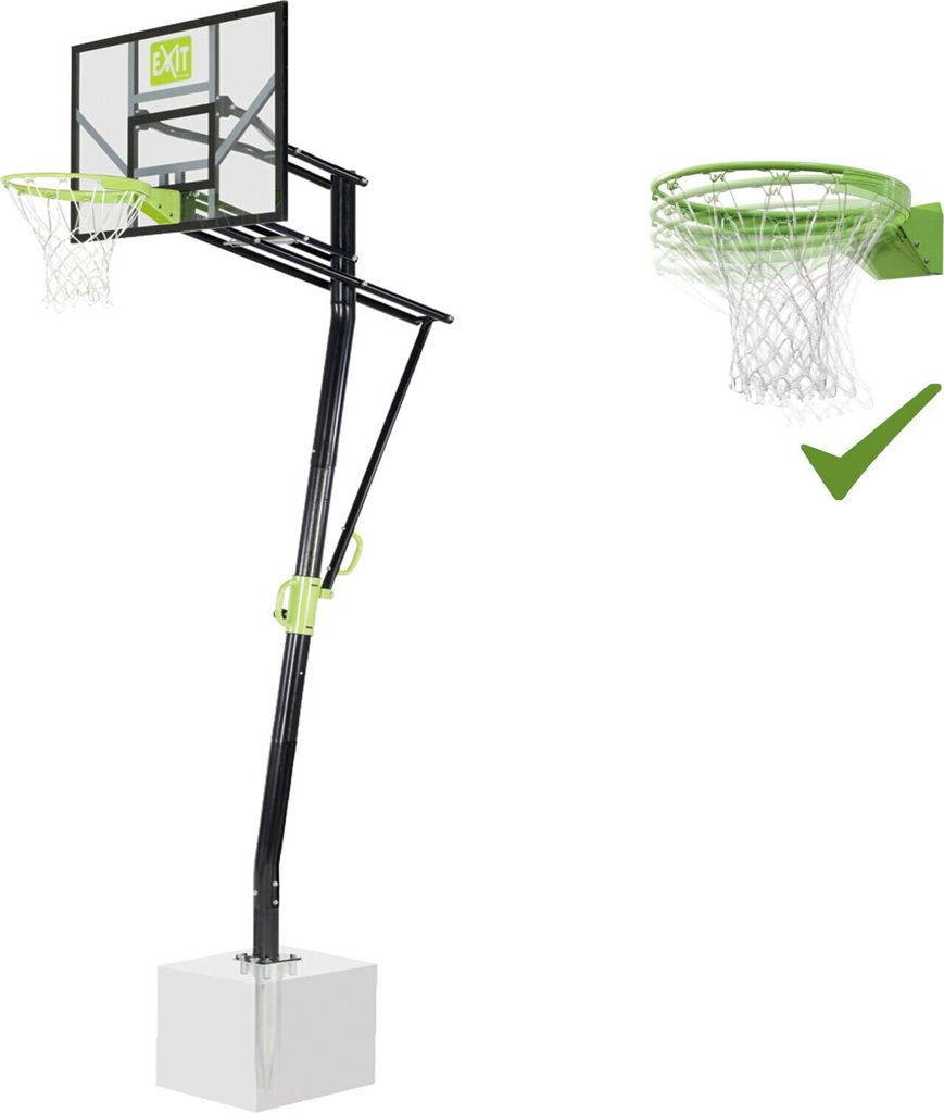 EXIT Galaxy Basketballkorb zur Bodenmontage mit Dunkring - Produktbild 1
