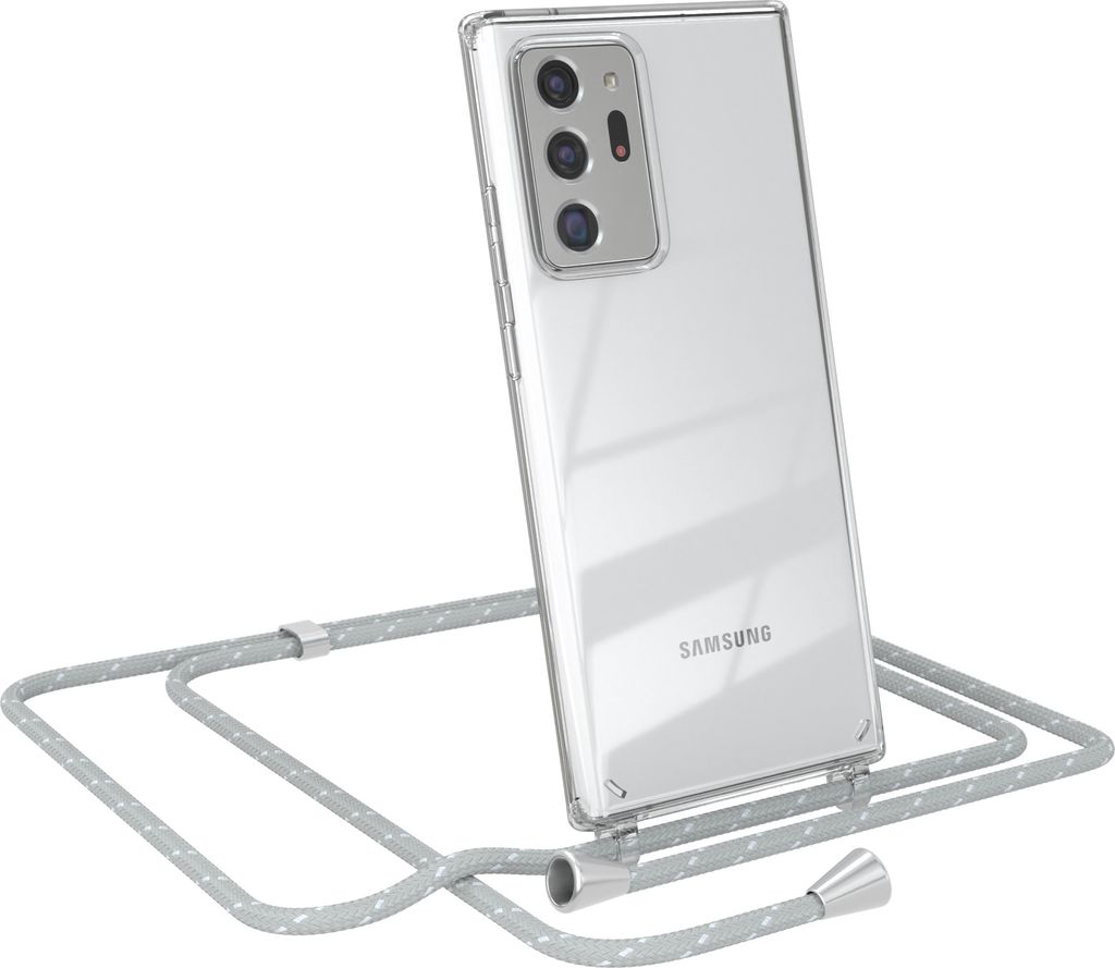 EAZY CASE Handykette kompatibel mit Samsung Galaxy Note 20 Ultra / Note 20 Ultra 5G, Handyhülle mit Umhängeband, Handykordel, Schutzhülle Clear,...