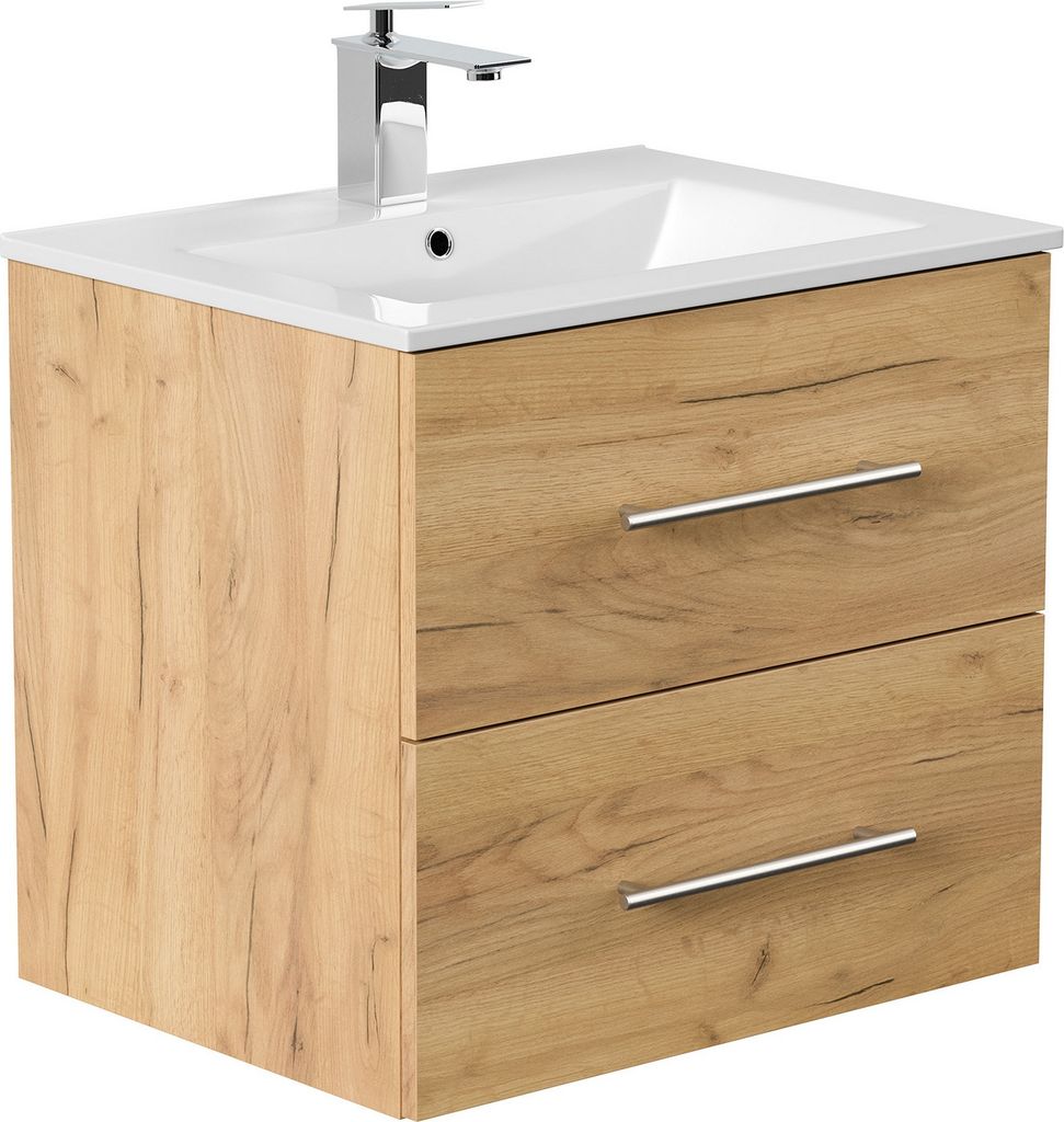 Badmöbel Waschplatz "Homeline 60" Eiche Gold