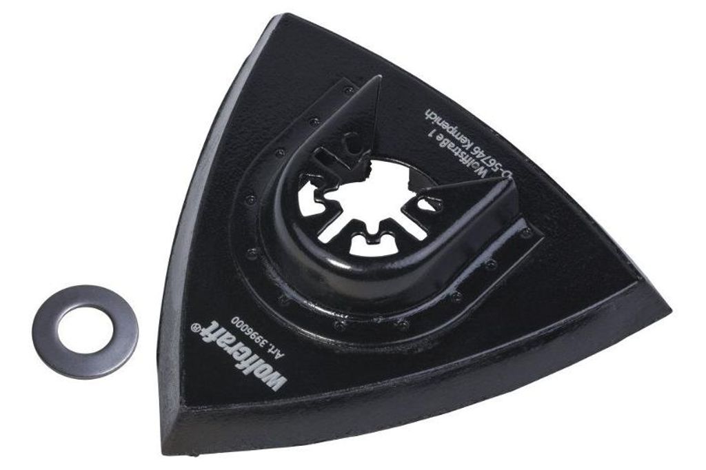 Wolfcraft Delta Schleifplatte 93 mm für Bosch PMF Multifunktions-Werkzeug