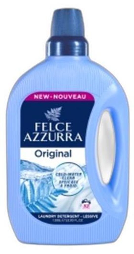 A bottle of Felce Azzurra Original laundry detergent.