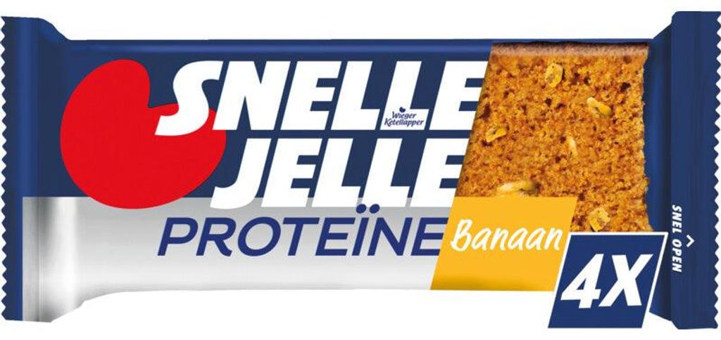 Snelle Jelle Proteïne Riegel Banane 4er Pack 200g – Produktbild 