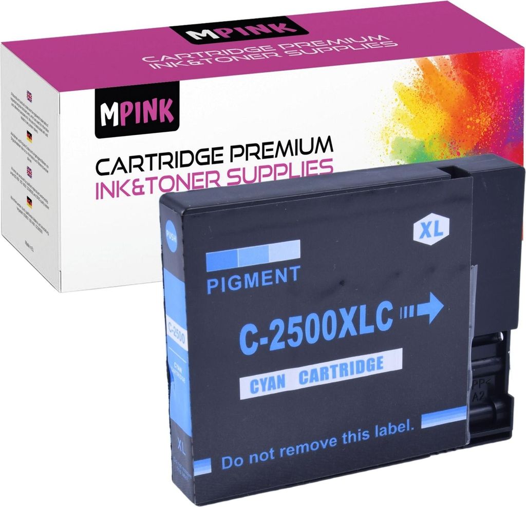 Druckerpatronen für Canon PGI-2500XLC Cyan iB4000 4100 Series MB5000 5100 5300 5400 Series