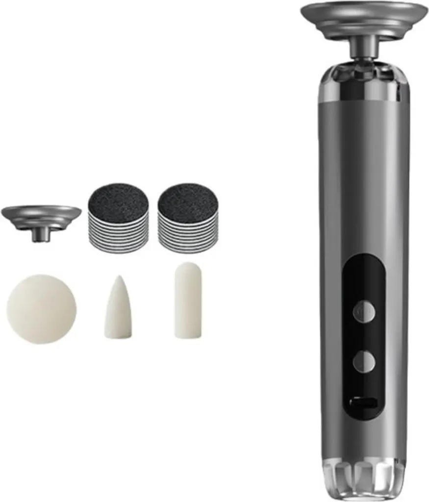 INF Rimozione Elettrica Calli Grigio + 50 Dischi - Pedicure Professionale
