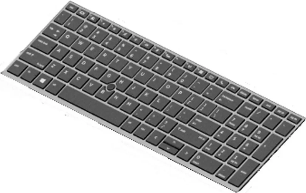 Clavier HP L14367-A41 haute réactivité avec touches silencieuses AZERTY