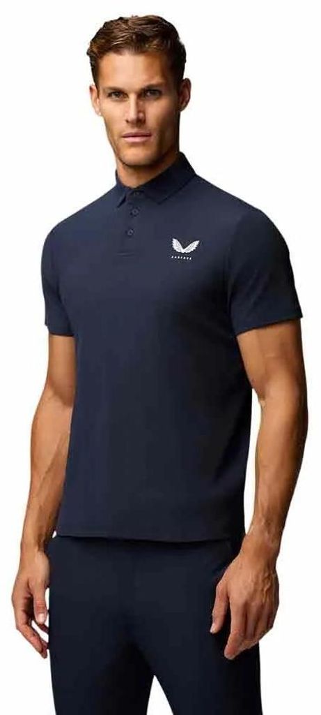 Castore Club Essential Kurzarm-poloshirt Blau M Mann Blau M