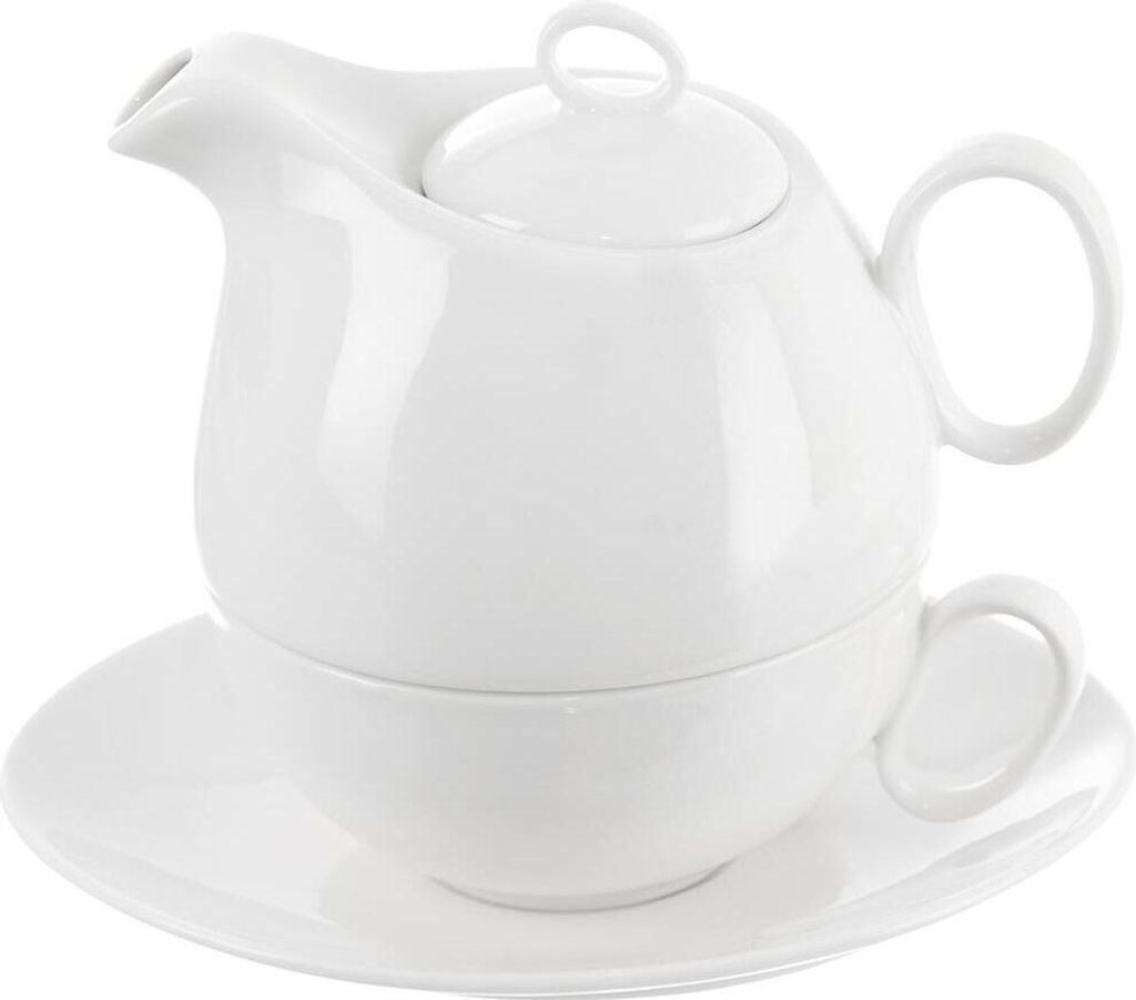 Porcelánová čajová konvice vhodná do myčky a mikrovlnné Obrázek produktu 