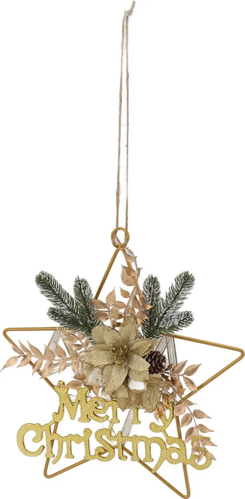 Couronne de Noël artisanale en cônes de pin pour décoration murale