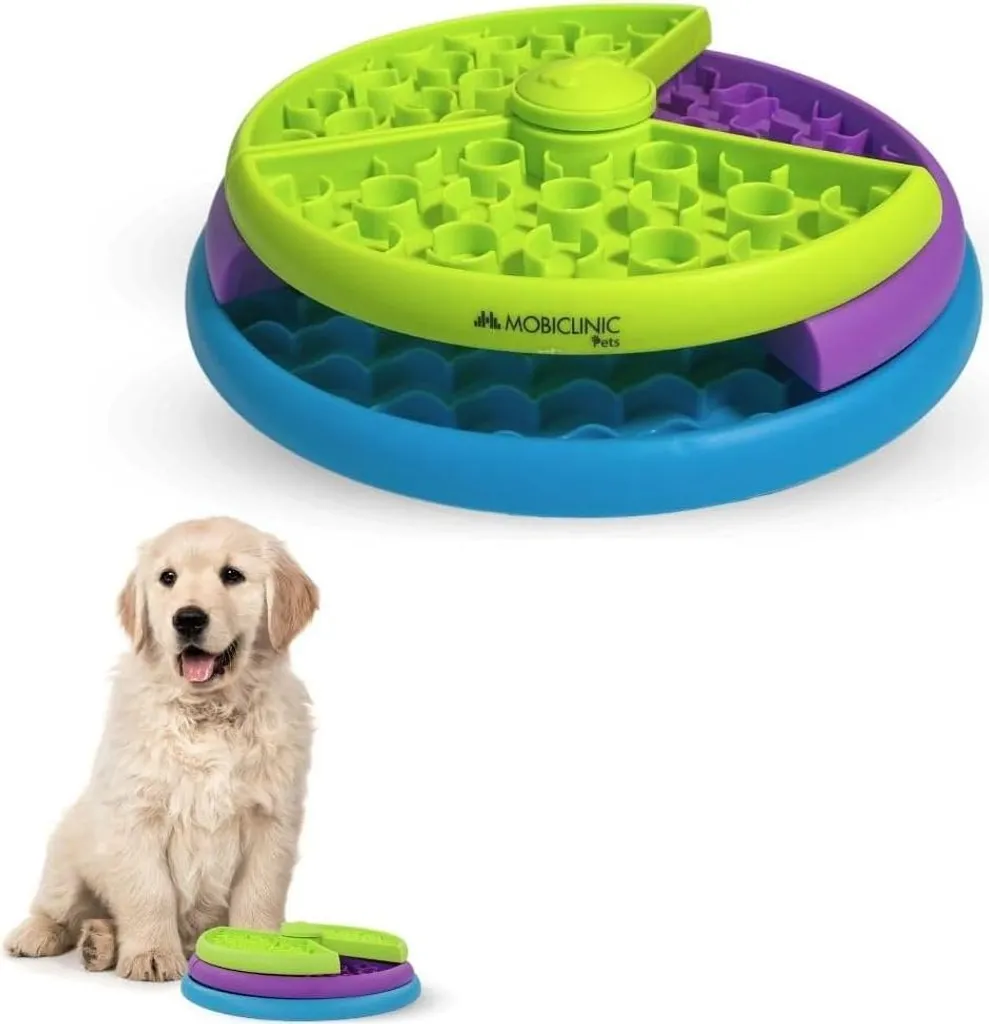 Station d'alimentation interactive pour chiens et chats 26x26x7.5cm
