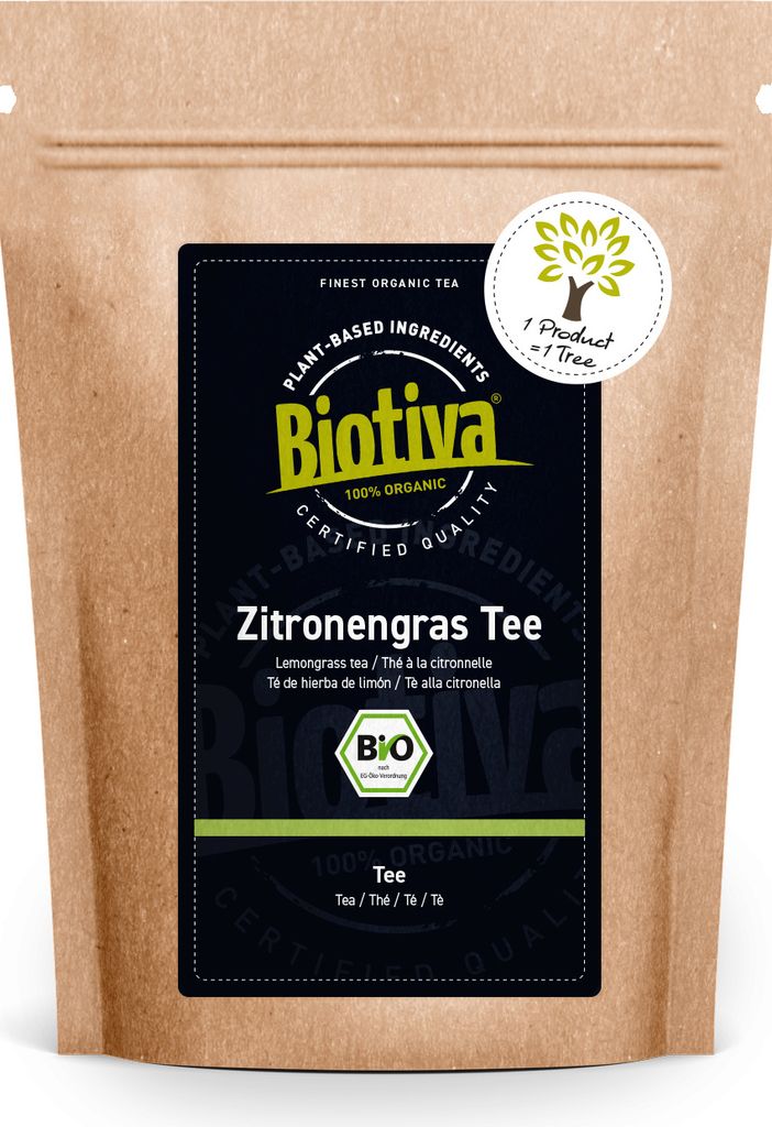 Biotiva Zitronengras Tee, 250g aus biologischem Anbau