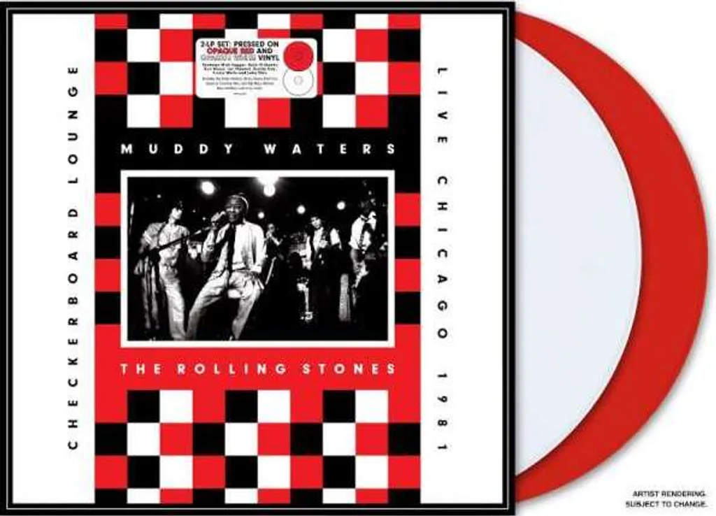 Muddy Waters Live Checkerboard Lounge Vinyle Couleur Rouge et Blanc 1981