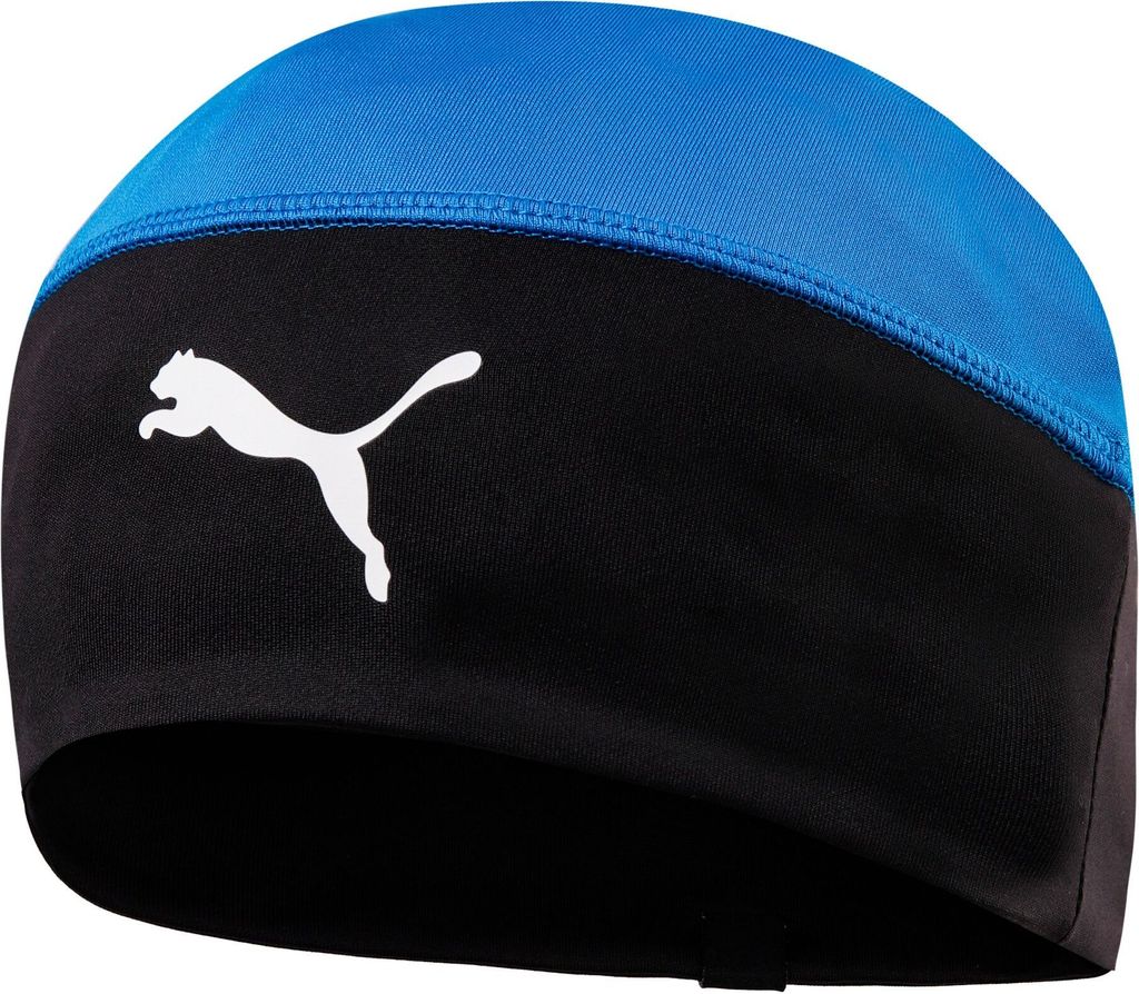 A Puma beanie is shown against a white background.