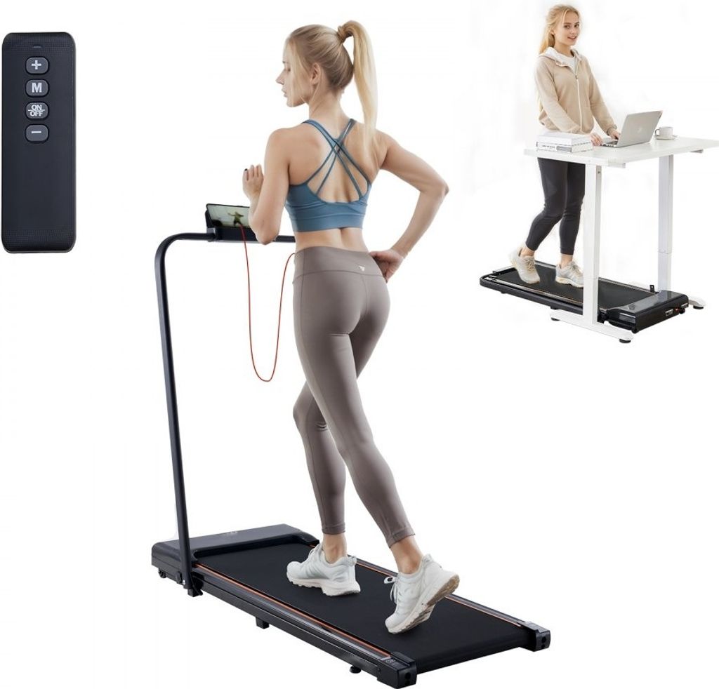 Elektrisches Laufband - Fitnessgerät Heimtrainer mit Griffstange - 120 kg - 1-10 km/h - für zuhause