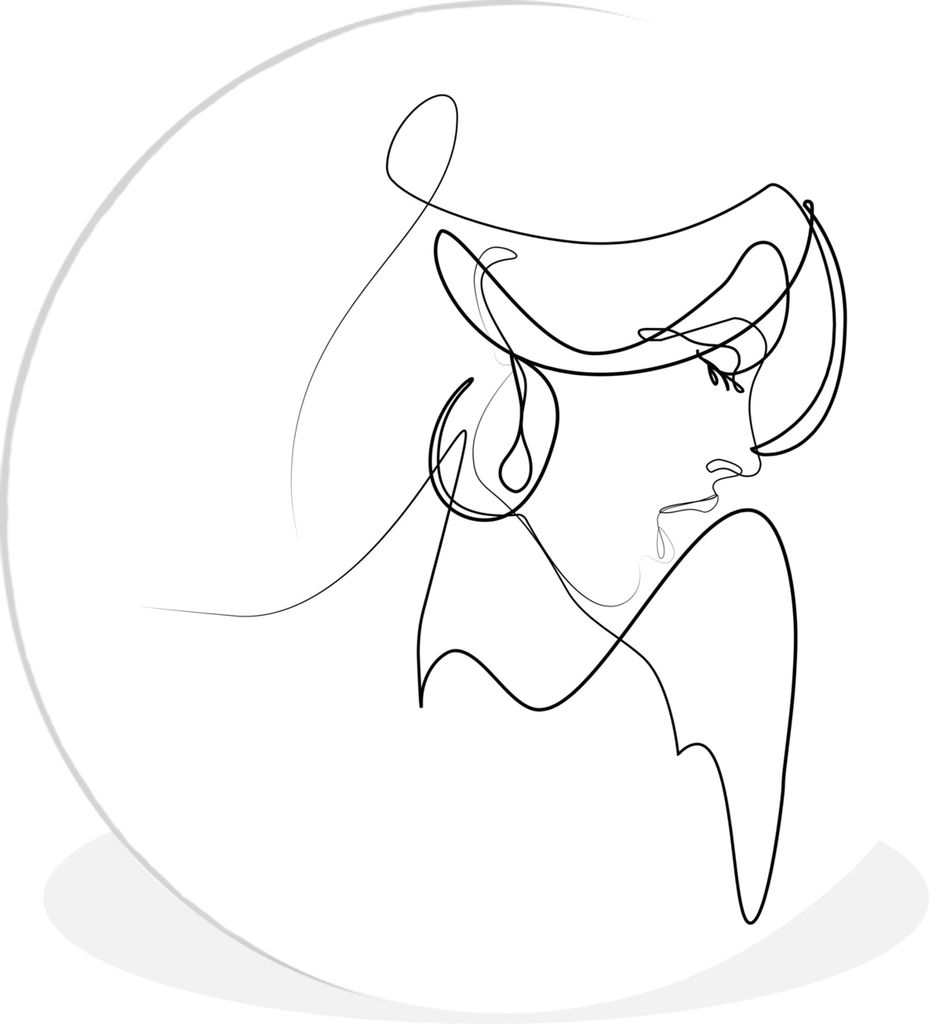 MuchoWow - Schlafzimmer - Bilder - Der Kreis - Kunst für die Wohnung - Plastik - Kunstdruck - Wandbild