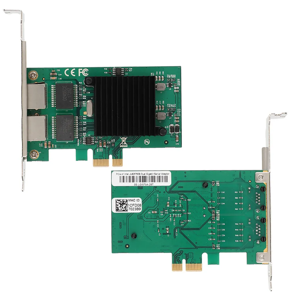 Carte réseau PCI-E Gigabit Ethernet avec puce haute performance 1Gbps