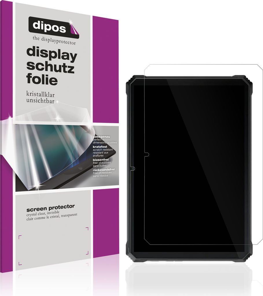 2x Schutzfolie für Blackview Oscal Spider 8 klar Displayschutzfolie Folie Display Schutz dipos