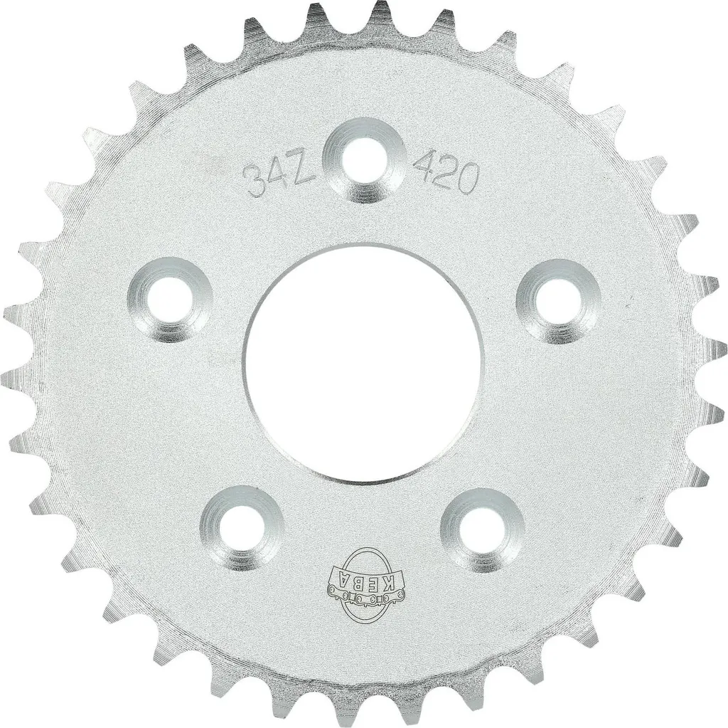 Anneau conducteur Simson S53 pas 420 en acier trempé 34 dents 5 trous