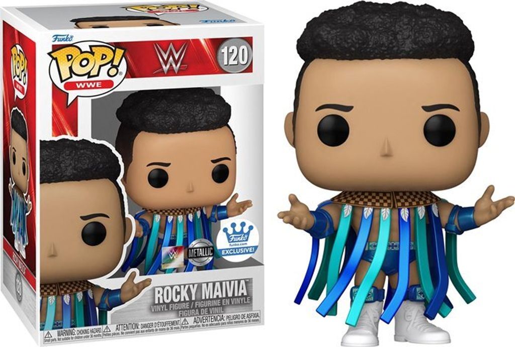 Funko Pop! WWE - Rocky Maivia Metallic #120 Funko Shop Exclusive