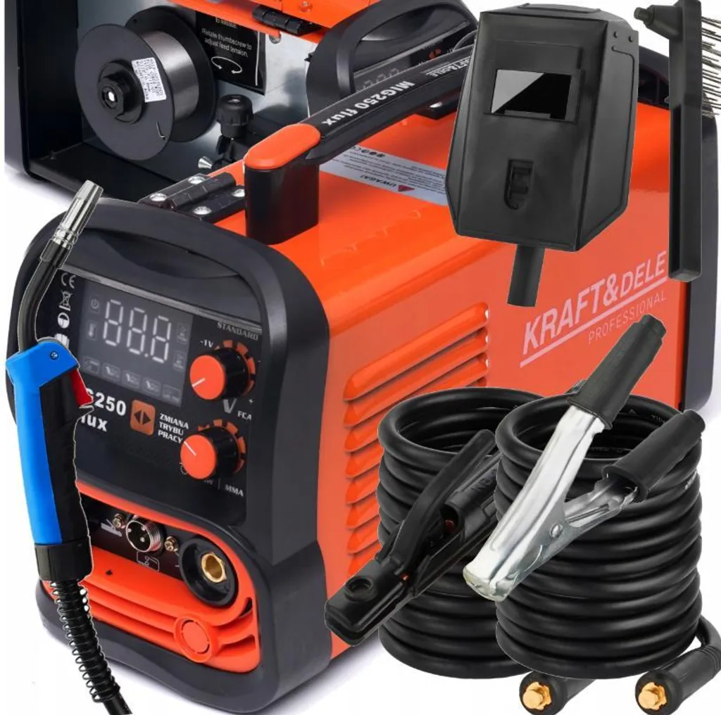 Saldatrice Kraft&Dele KD1875 250A 3in1 MIG/MMA/TIG LIFT Inverter IGBT