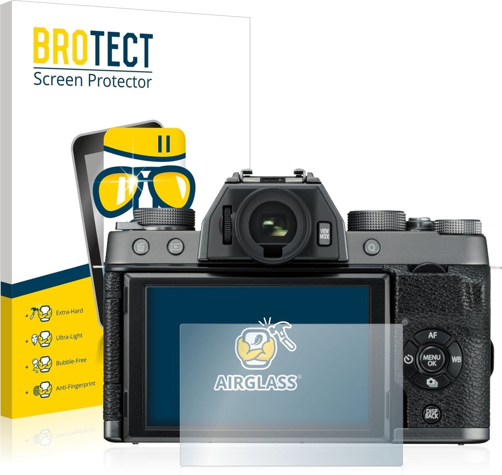 BROTECT Schutzglas für Fujifilm X-T100 Schutzfolie Panzer Folie Glas Display Schutz klar