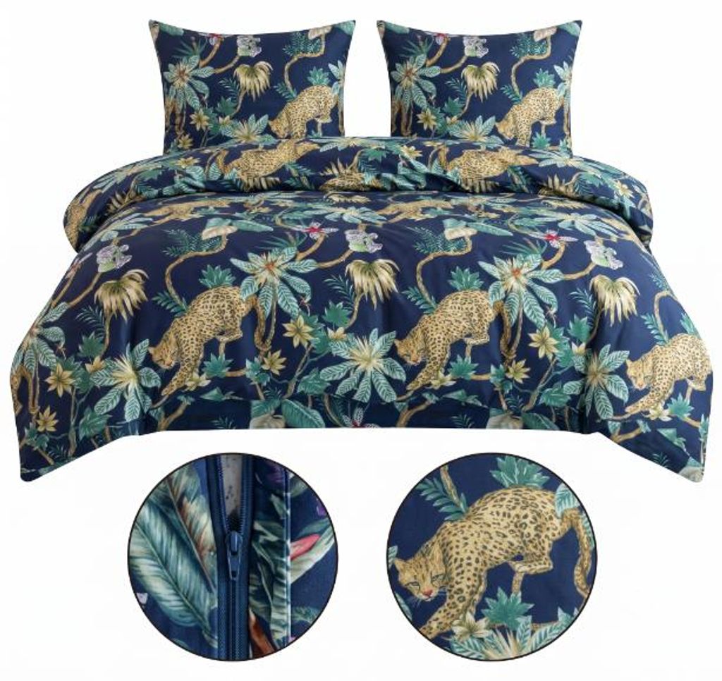 Komplet Pościeli Wild Cat 140x200 z Poszewką 70x80 Zdjęcie produktu 