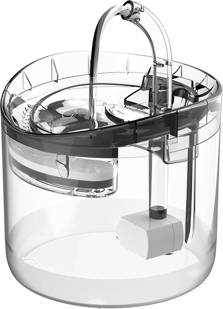 Distributeur d'eau filtrée pour chats 2L avec 8 cartouches incluses