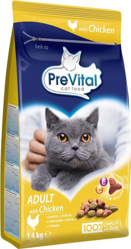 PreVital Granulat z kurczakiem dla dorosłych kotów 1,4kg, Zdjęcie produktu 