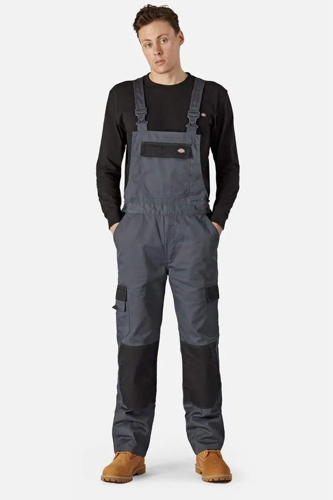 Dickies FS9202 Salopette à bretelles homme Gris ardoise et Noir XL